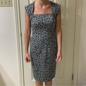 🌷3 for$25🌷Necessary Objects, US M, Grey & Black Leopard Print Pocketed Dress